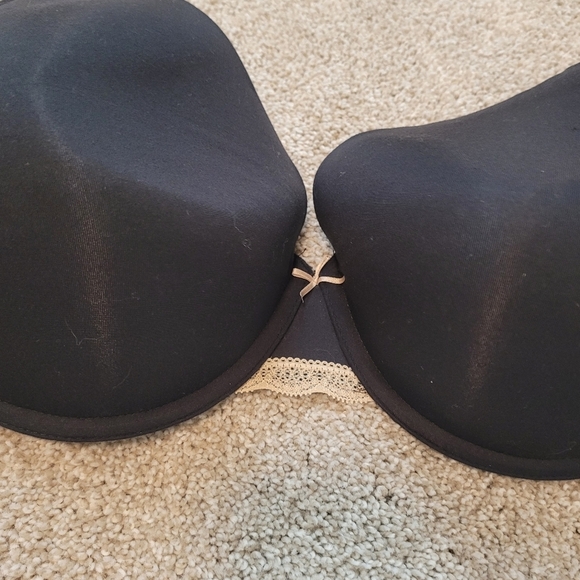 Cacique Black Full Coverage Bra Size 44D - Picture 5 of 6